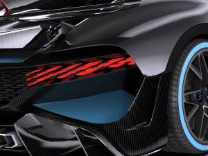 Bugatti Divo 2019 Lowpoly Model 3D