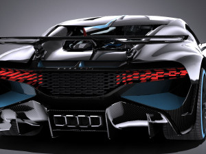 Bugatti Divo 2019 Lowpoly Model 3D