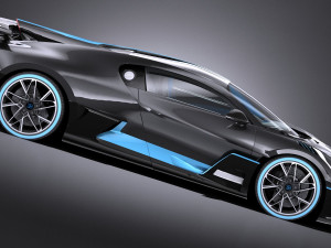 Bugatti Divo 2019 Lowpoly Model 3D