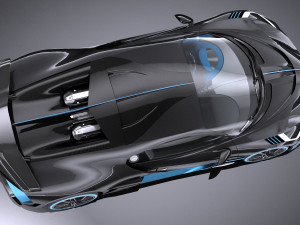 Bugatti Divo 2019 Lowpoly Model 3D