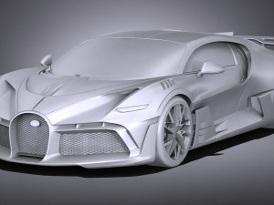 Bugatti Divo 2019 Lowpoly Model 3D