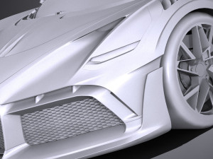 Bugatti Divo 2019 Lowpoly Model 3D