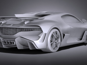 Bugatti Divo 2019 Lowpoly Model 3D