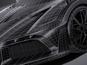 Bugatti Divo 2019 Lowpoly Model 3D