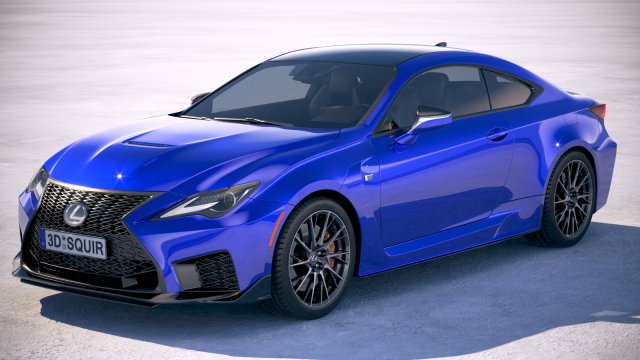 Lexus RC F 2020 3D Модель .c4d .max .obj .3ds .fbx .stl .blend