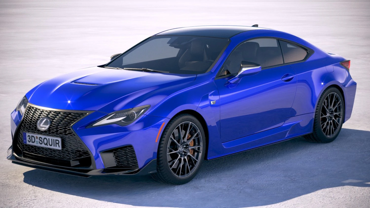 Lexus RC F 2020 3D Model .c4d .max .obj .3ds .fbx .stl .blend
