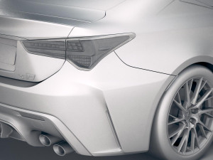 Lexus RC F 2020 3D Модель