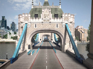 London Tower Bridge 3Dモデル