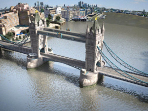 London Tower Bridge 3Dモデル