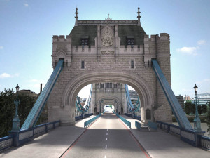 London Tower Bridge 3Dモデル