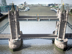 London Tower Bridge 3Dモデル