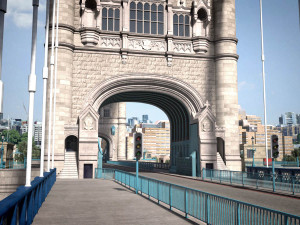 London Tower Bridge 3Dモデル