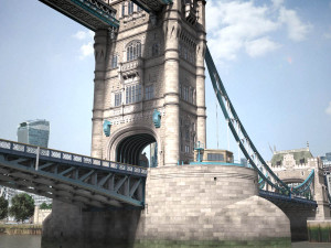 London Tower Bridge 3Dモデル