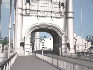 London Tower Bridge 3Dモデル
