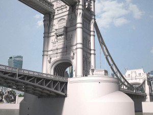 London Tower Bridge 3Dモデル