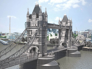 London Tower Bridge 3Dモデル