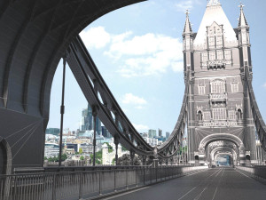 London Tower Bridge 3Dモデル