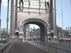 London Tower Bridge 3Dモデル
