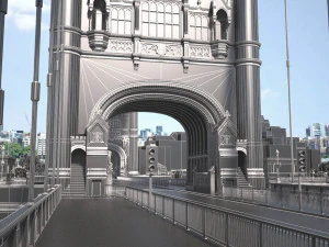 London Tower Bridge 3D Model