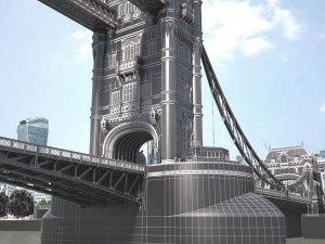 London Tower Bridge 3Dモデル