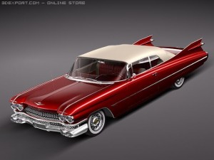 Eldorado 1959 Convertible VRAY 3D Model