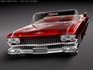 Eldorado 1959 Convertible VRAY 3D Model