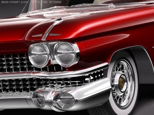 Eldorado 1959 Convertible VRAY 3D Model