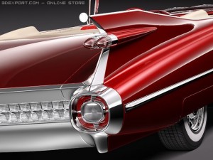 Eldorado 1959 Convertible VRAY 3D Model
