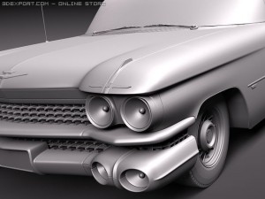 Eldorado 1959 Convertible VRAY 3D Model