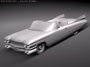 Eldorado 1959 Convertible VRAY 3D Model