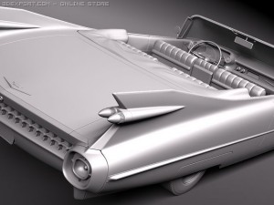 Eldorado 1959 Convertible VRAY 3D Model