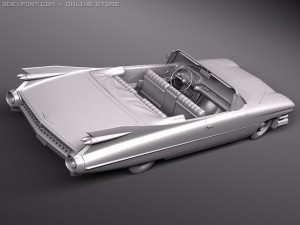 Eldorado 1959 Convertible VRAY 3D Model