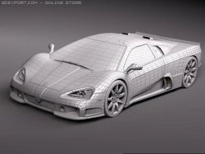 SSC Ultimate Aero 2010 midpoly 3D Model