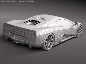 SSC Ultimate Aero 2010 midpoly 3D Model
