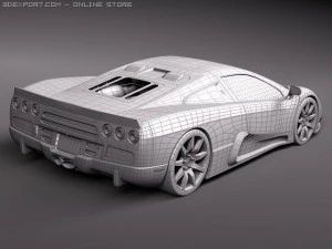 SSC Ultimate Aero 2010 midpoly 3D Model