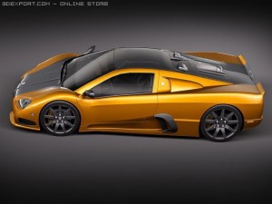 SSC Ultimate Aero 2010 midpoly 3D Model