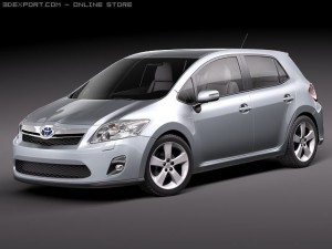 Toyota Auris HSD Hybrid 2011 3D Model