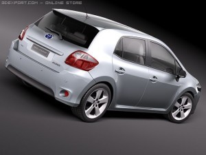 Toyota Auris HSD Hybrid 2011 3D 모델