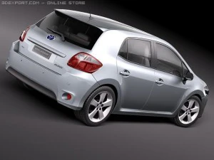 Toyota Auris HSD Hybrid 2011 3D Model