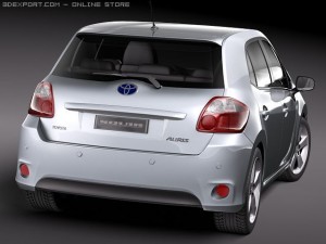 Toyota Auris HSD Hybrid 2011 3D 모델