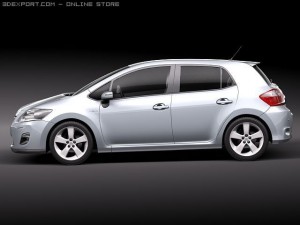 Toyota Auris HSD Hybrid 2011 3D 모델