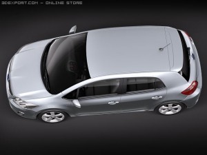 Toyota Auris HSD Hybrid 2011 3D 모델