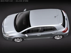 Toyota Auris HSD Hybrid 2011 3D Model