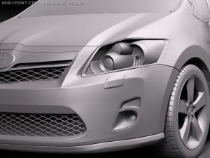 Toyota Auris HSD Hybrid 2011 3D 모델
