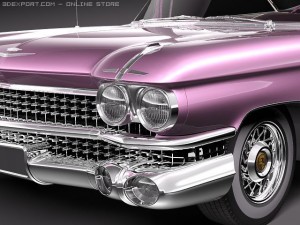 Cadillac Eldorado 62 series 1959 coupe Modelo 3D