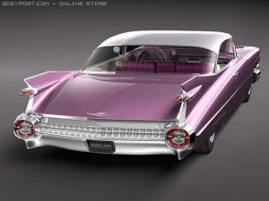 Cadillac Eldorado 62 series 1959 coupe 3D Model