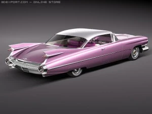 Cadillac Eldorado 62 series 1959 coupe 3D Model