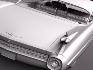 Cadillac Eldorado 62 series 1959 coupe Modelo 3D