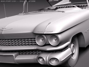 Cadillac Eldorado 62 series 1959 coupe Modelo 3D