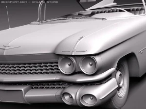 Cadillac Eldorado 62 series 1959 coupe 3D Model